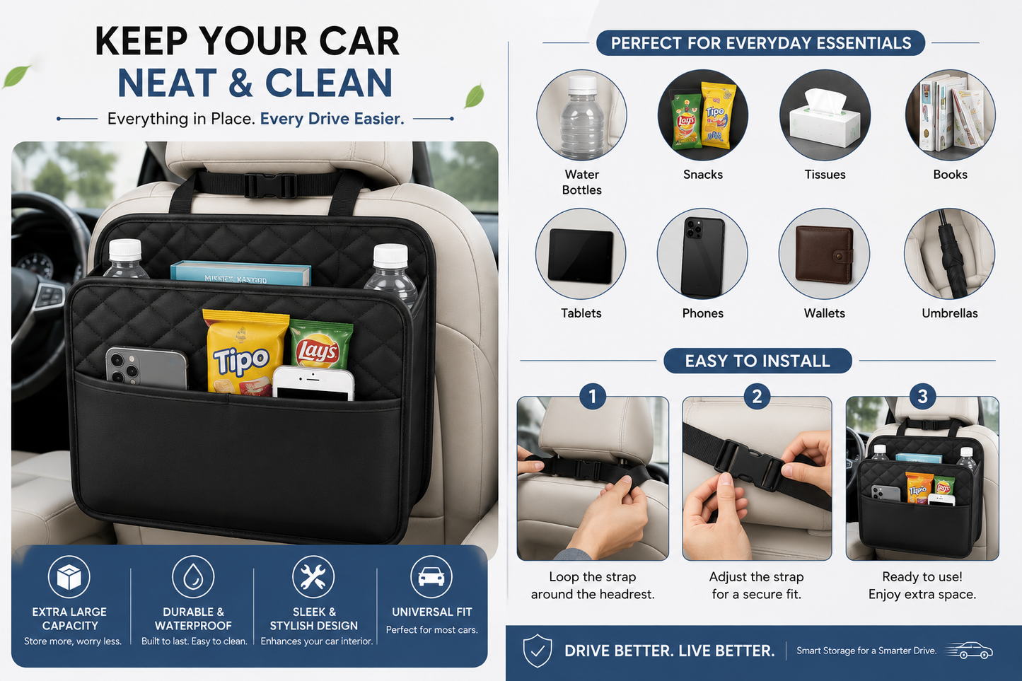 Car Seat Organizer