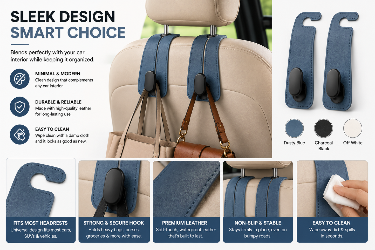 Car Seat Back Storage Hook