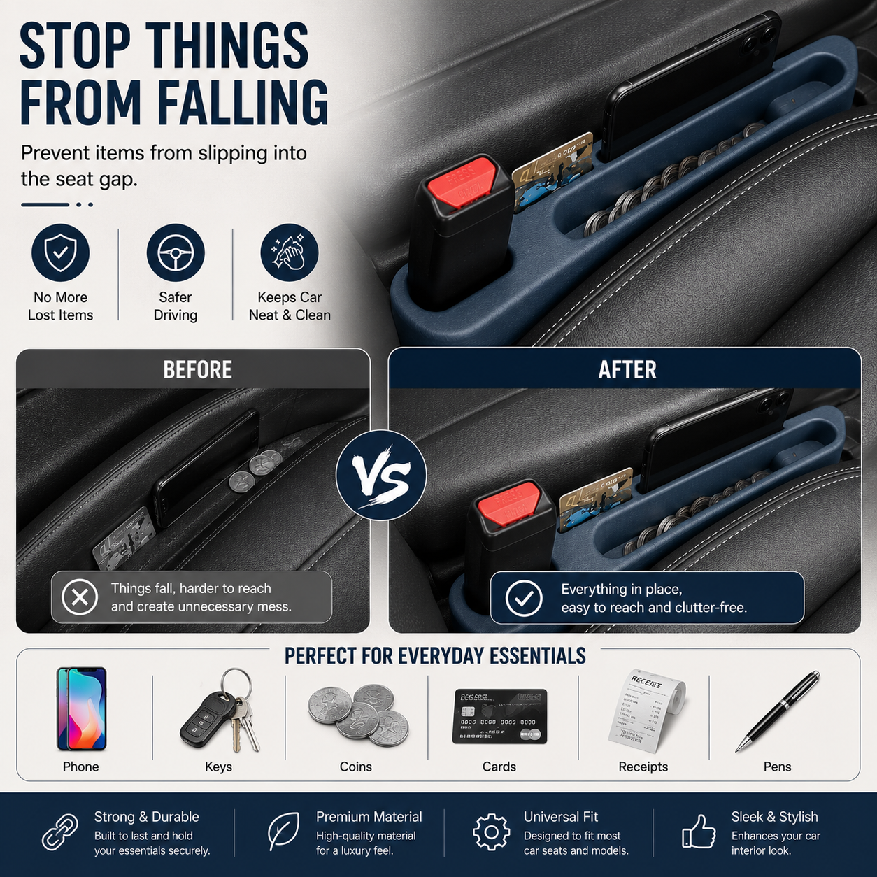 Car Seat Gap Filler