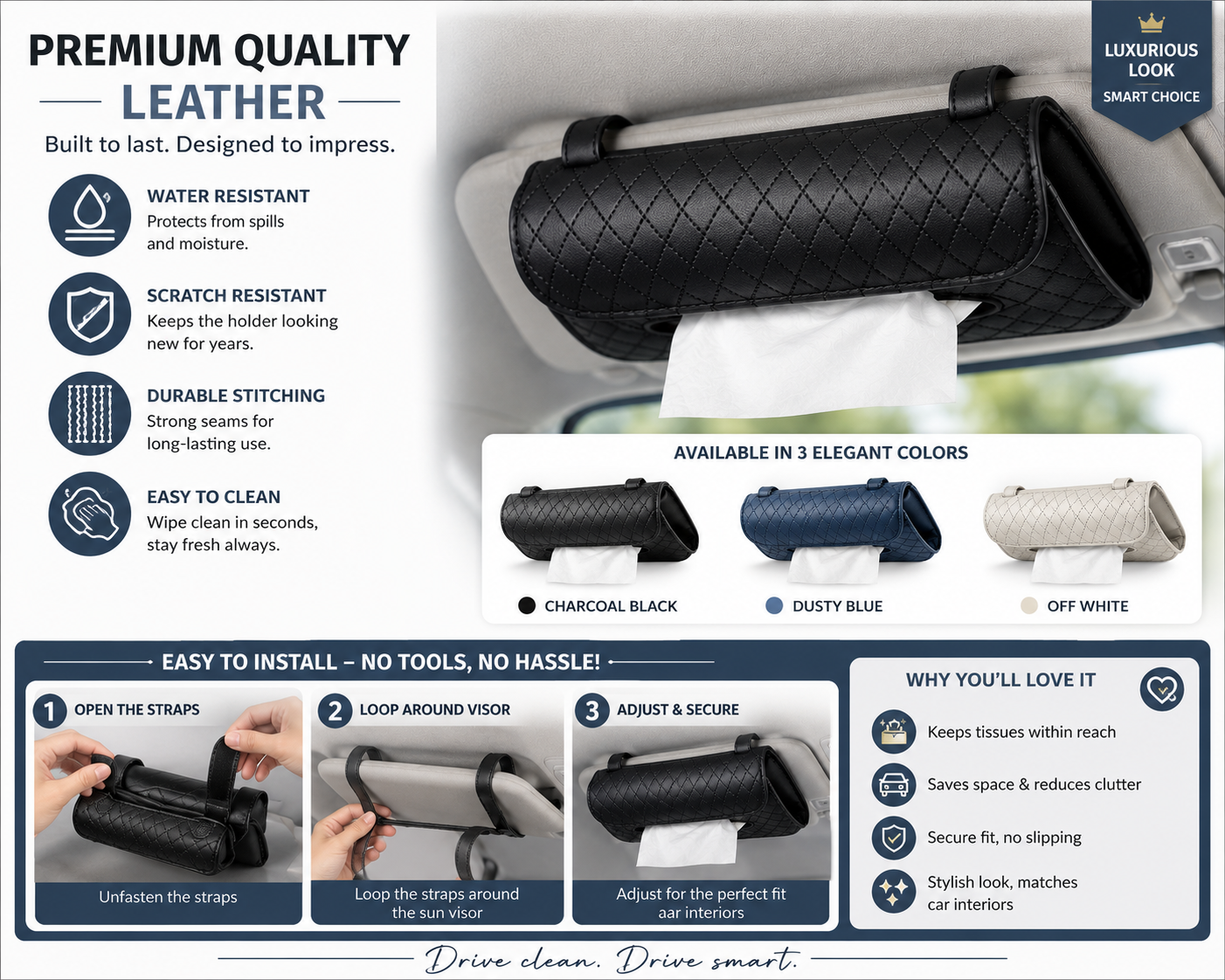Premium Tissue Holder